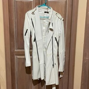 White leather jacket